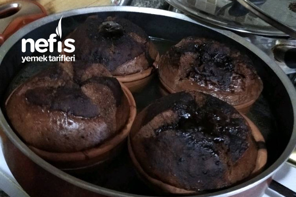 Tencerede Bitter Çikolatalı Sufle