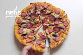 Pizza Tarifi Harika Bir Pizza Hamuru Ve Pizza Sosu Yaptım (Videolu)