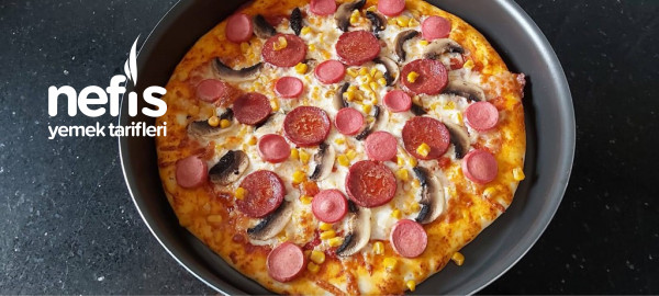 Pizza Tarifi/harika Bir Pizza Hamuru Ve Pizza Sosu Yaptım/videolu
