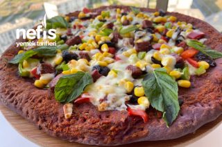 Pizza Tutkunlarının Yeni Gözdesi Sağlıklı Mor Pizza Tarifi