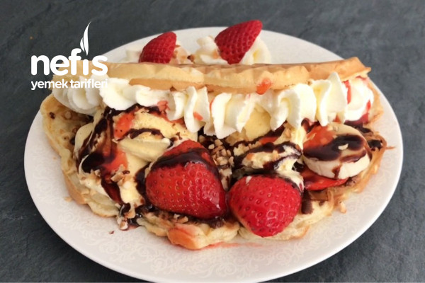 Fenomen Olmus Dondurmali Waffle Tarifi (Videolu)