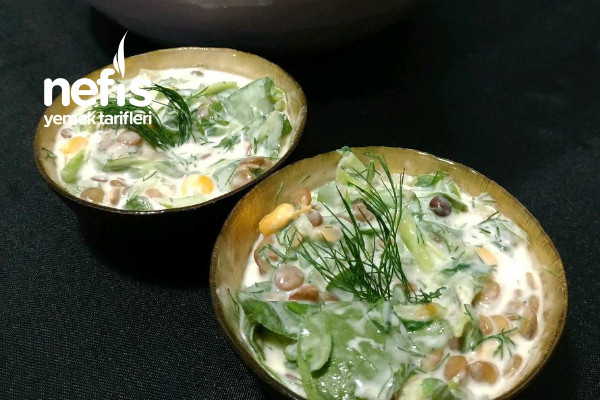 Yeşil Mercimekli Semizotu Salatası