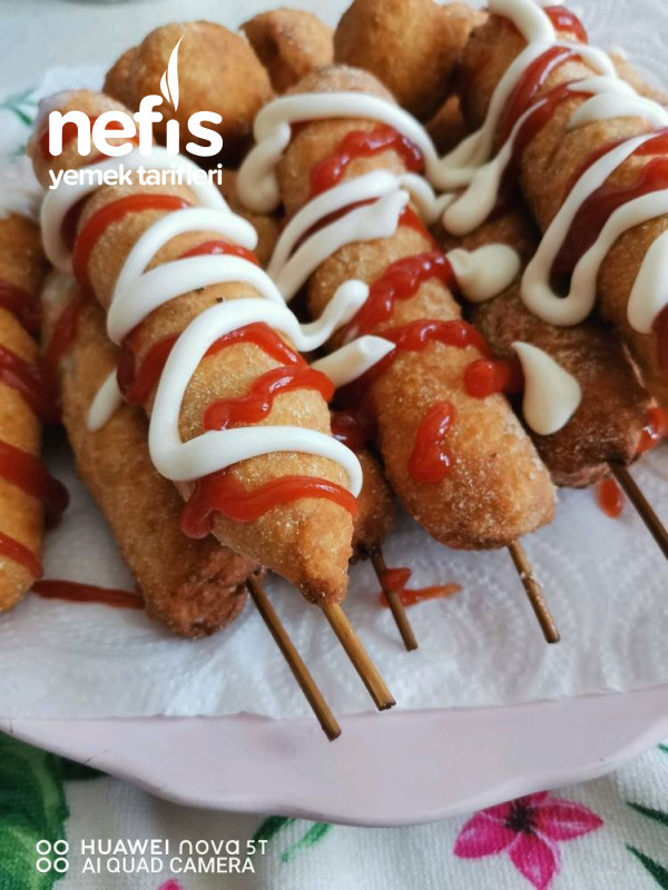 Şip şak tarif çocuklar bayılacak(Korean Corn Dog)