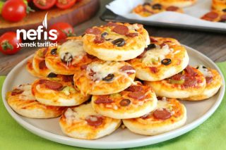 Kahvaltılık Mini Pizza Tarifi (videolu)