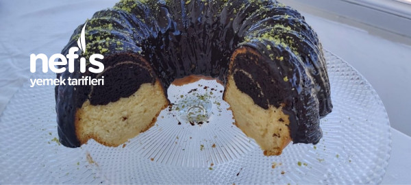 Çikolatalı İki Renkli Kek / Kek Tarifi/pamuk Gibi Yumuşacık Kek ( Videolu )