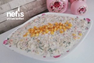 Süzme Yoğurtlu Buğday Salatası Tarifi