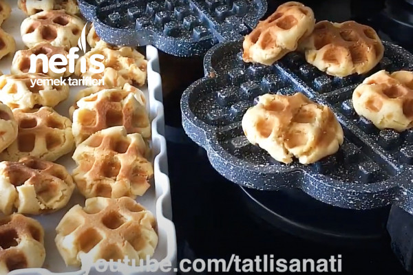 Waffle Kurabiye Nasıl Yapılır? 5 Dakikada Kurabiye Tarifi(Videolu)