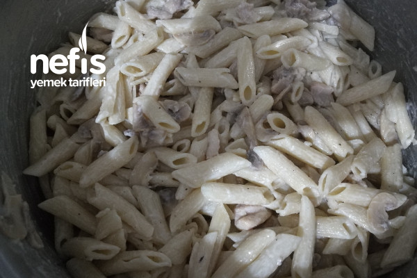 Kremalı Mantarlı Tavuklu Penne Makarna