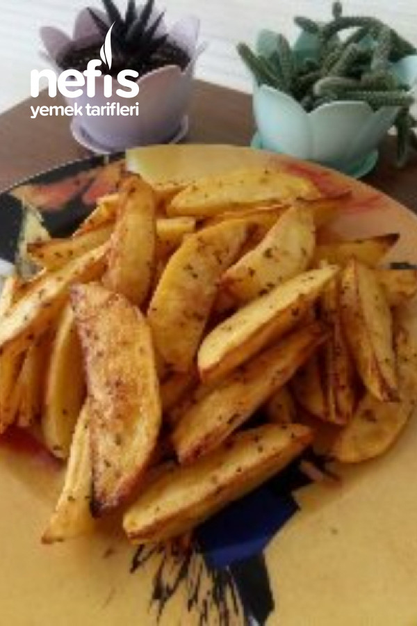 Fırında Elma Dilimi Patates(Sadece 4 Yemek Kaşığı Zeytinyağı)