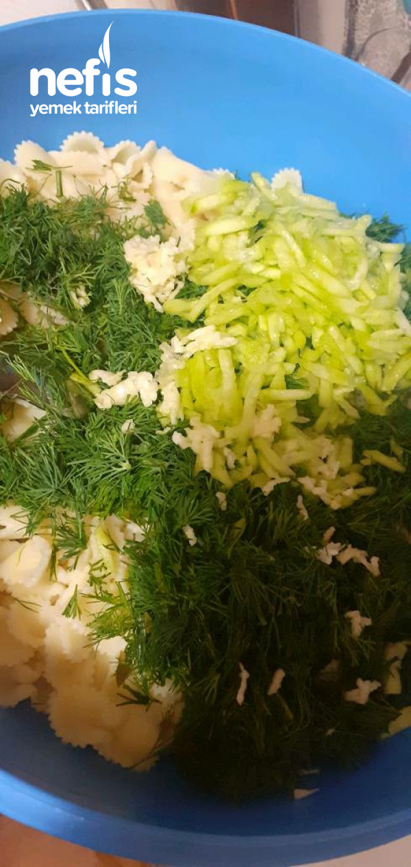 Az Malzemeli Çok Lezzetli Makarna Salatası
