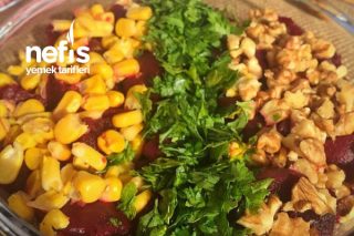 Cıvıl Cıvıl Renklerle Zeytinyağlı Pancar Salatası Tarifi