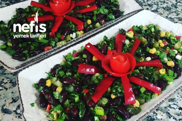 Meksika Fasülyesi Salatası Tarifi