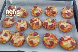 Mini Pizza Çocukların Yıldızı Pizza Tarifi (Videolu)