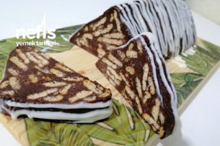 Az Malzemeli Enfes Bir Mozaik Pasta Tarifi (Videolu)