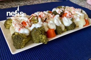 Birde Böyle Deneyin! Yoğurtlu Karnabahar Brokoli Salatası Çok Lezzetli (Videolu) Tarifi