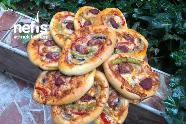 Pide Pizza (Orijinal Pizza Hamuruyla) (VİDEOLU)