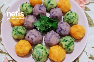 Rengarenk Patates Topları Tarifi
