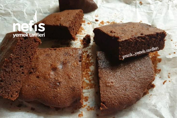 3 Malzemeli Çikolatalı Browni (Videolu) Tarifi