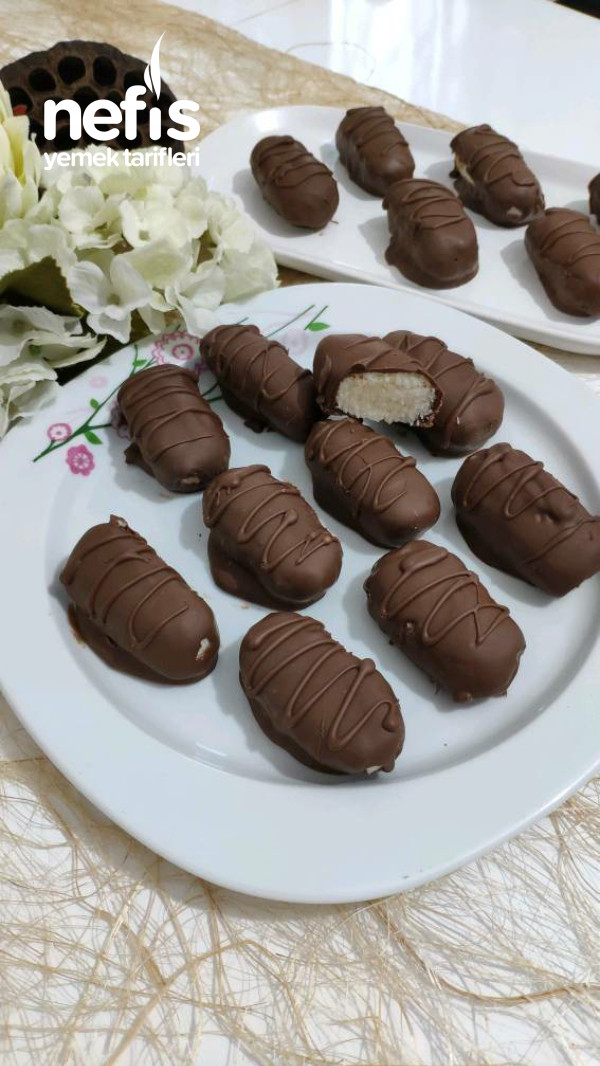 Ballı Kaymaklı Sağlıklı Cocostar Çikolata Tarifi (Videolu Tarif)