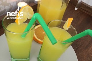 3 Portakal +1 Limondan Limonata  (Kış Limonatası) Tarifi