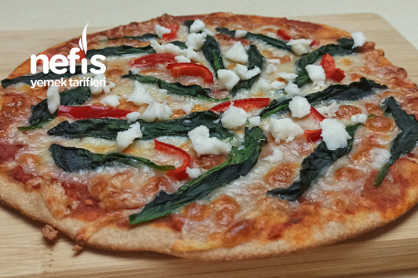 Ispanaklı Pizza Tarifi | Diyet Pizza Tarifi (Videolu)