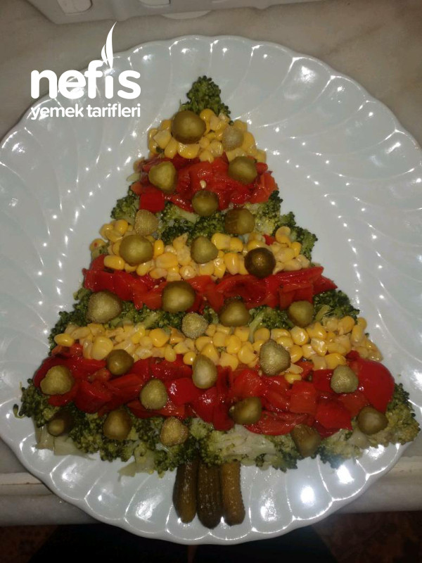 Yılbaşı Ağacı Brokoli Salatası