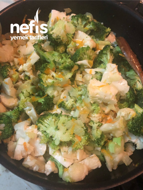 Vitamini Kaybolmadan Brokoli Karnabahar Salatası