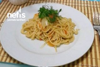 Sebzeli Baharatlı Spagetti Tarifi