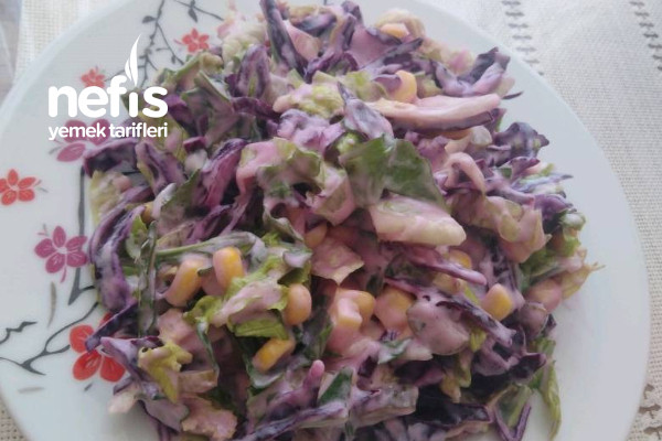 Aşamalı Mor Lahana Salatası