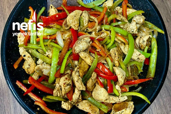 Meksika Usulü Tavuk Fajita (Chicken Fajita)