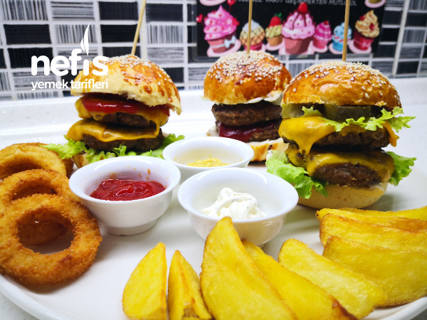 Ev Yapımı Hamburger Tarifi – Double Cheeseburger
