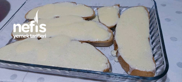 Kahvaltıya Yoğurtlu Ekmek Dilimleri
