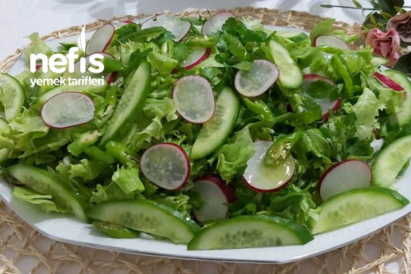 Minik Turplu Kıvırcık Salata Tarifi