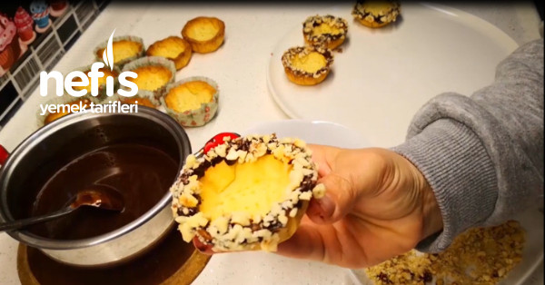 Kağıt Muffin Kalıbında Çikolatalı Tartolet – Çikolatalı Mini Tart Tarifi