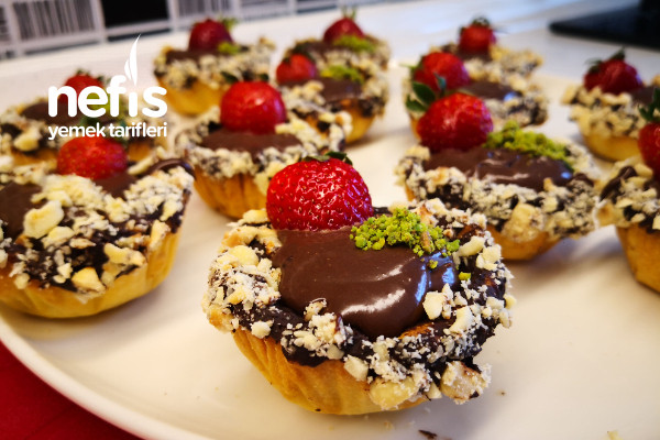 Kağıt Muffin Kalıbında Çikolatalı Tartolet Çikolatalı Mini Tart Tarifi Videolu
