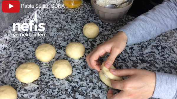 Videolu Ön Mayasız, Sütsüz Pastane Poğaçası
