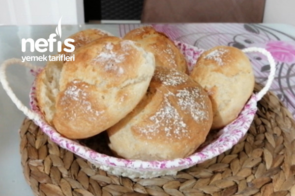 Garantili Kolay Porsiyonluk Yuvarlak Ekmek Yumuşacık Ekmek Tarifi Videolu