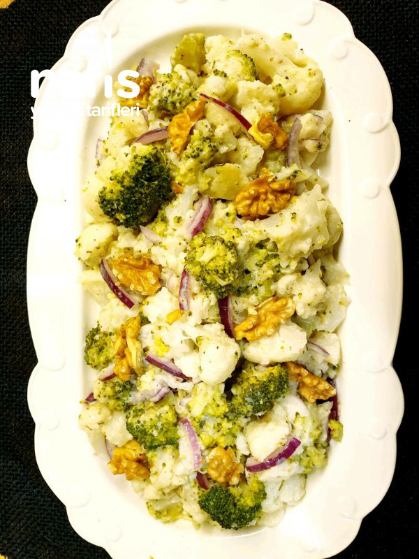 Baharatlı Brokoli Ve Karnabahar Salatası