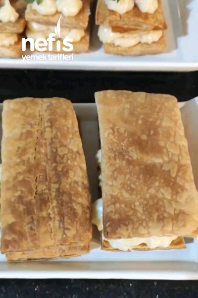 Çilekli Milföy Pasta