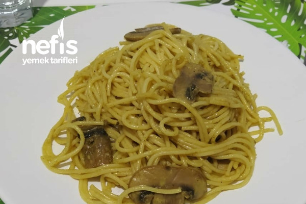 Kremalı Mantarlı Spaghetti