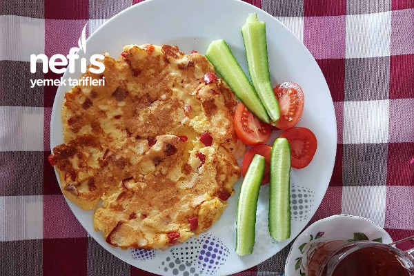 Mısır Unlu Omlet (Diyet Kahvaltı 200 Kalori) Tarifi