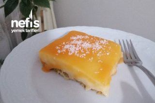 Cheesecake Görünümlü Portakallı Soslu Tatlı Tarifi