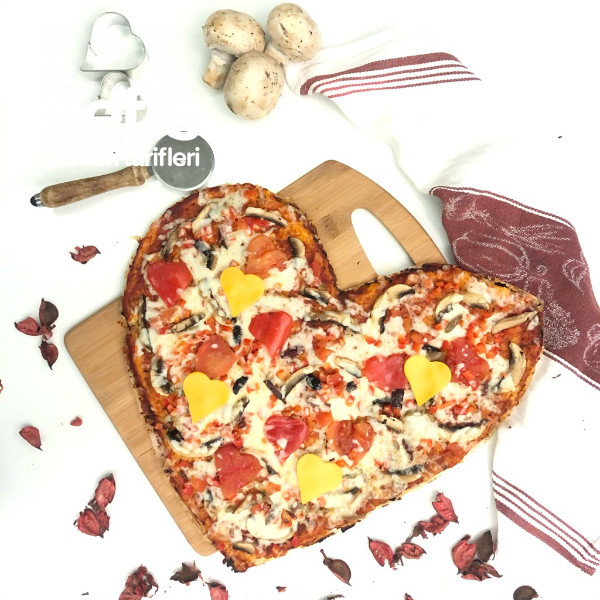 Kalp Karnabahar Pizza