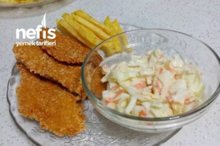Çıtır Tavuk Ve Coleslaw Salatası Tarifi