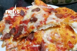 En Pratik Çok Lezzetli Kahvaltılarda Yalancı Pizza Tarifi