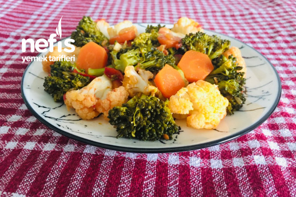 Zeytinyağlı Karnabaharlı Brokoli Yemeği ( Fit Tarif)