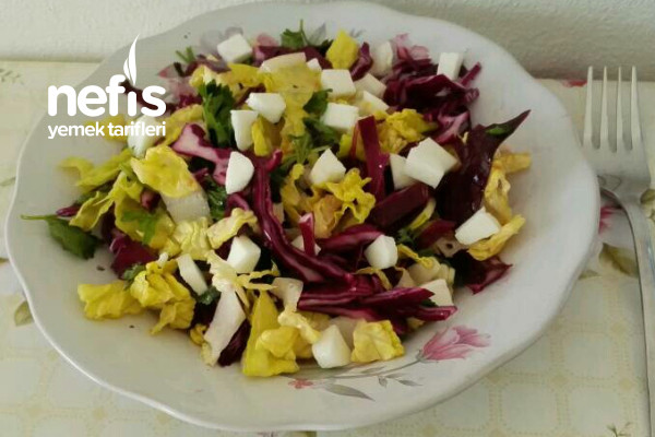 Peynirli Kara Lahana Salatası (Ara Öğün Diyete Birebir)