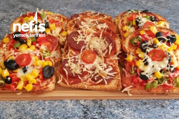 Pazar Kahvaltılarımız İçin Pratik Pizza (Videolu) Tarifi