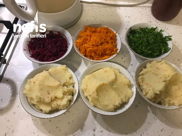 Üç Renkli Patates Salatası