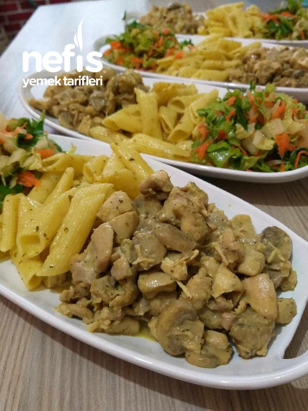 Κοτόπουλο Dunya Bi Curry (μανιτάρια κοτόπουλου)